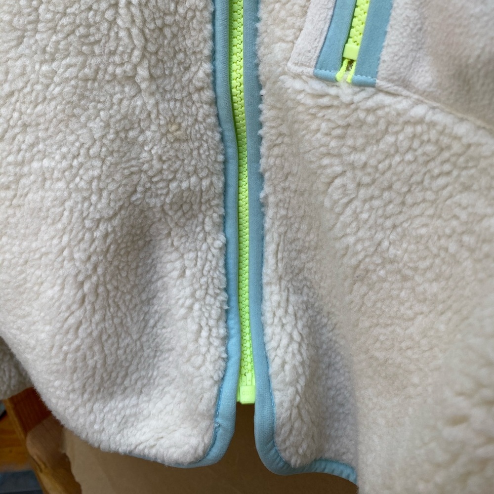 GAP Cream Teddy Jacket with Neon Accents - Picture 7 of 7